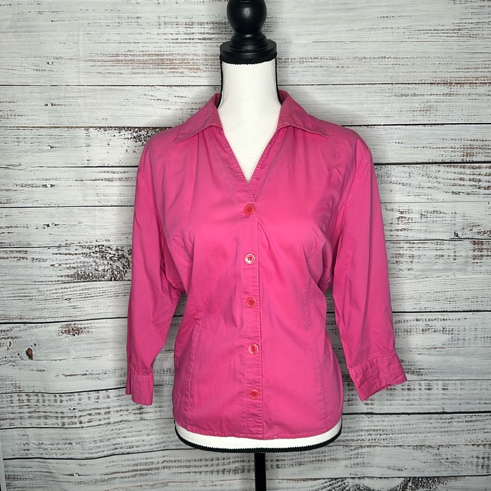 Elementz Size L Pink Button Up Shirt